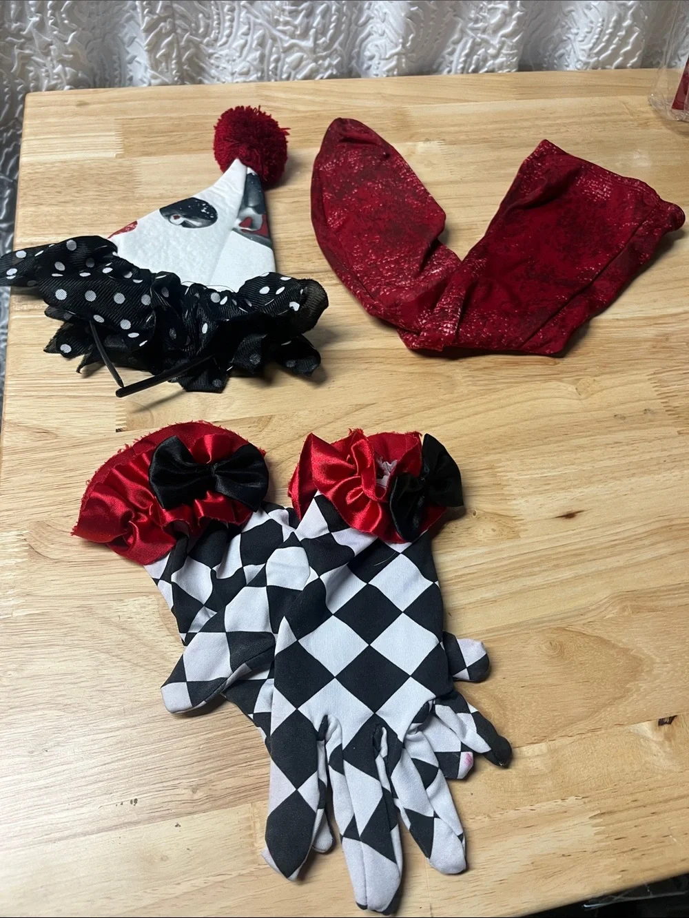 Spirit Halloween Creepy Clown Girl Costume – Child Size Medium 8-10 Complete Set